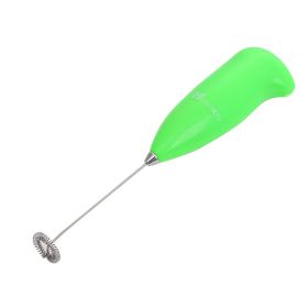 Electric Milk Frother Drink Foamer Whisk Mixer Stirrer Coffee Eggbeater - Green