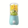 New Portable Charging Small Juicer; Students Home Multifunctional Juice Cup Gift - Blue