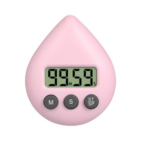 LED Counter Display Alarm Clock Manual Electronic Countdown Sports Sucker Digital Timer Kitchen Cooking Shower Study Stopwatch - A