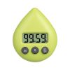 LED Counter Display Alarm Clock Manual Electronic Countdown Sports Sucker Digital Timer Kitchen Cooking Shower Study Stopwatch - H