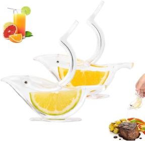 Manual Lemon Juicer Stainless Steel Lemon Squeezer Bird Shape Lemon Juicer Portable Hand Fruit Press for Citrus Orange Lime Pomegranate - juicer2 - aa