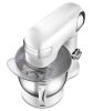 5.5 qt. 12-Speed White Die-Cast Stand Mixer with Attachments - White - die casting