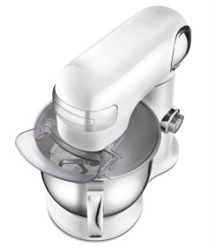 5.5 qt. 12-Speed White Die-Cast Stand Mixer with Attachments - White - die casting