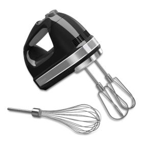 7-Speed Contour Silver Hand Mixer with Whisk and Whisk Attachment - black - plastic