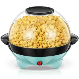 Popcorn Machine;  28-Cup 800W Fast Hot Oil Popcorn Maker with Stirring Rod - 28-Cup