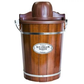 6-Quart Wood Bucket Ice Cream Maker - 6-Quart