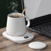 Electric Coffee Mug Warmer for Desk Auto Shut off USB Tea Milk Beverage Cup 3 Temperature Setting - White