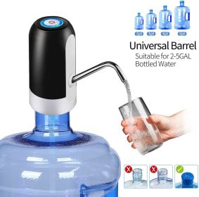 Water Bottle Pump 5 Gallon Water Bottle Dispenser USB Charging Automatic Drinking Water Pump Portable Electric Water Dispenser Water Bottle Switch - B