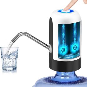 Water Bottle Pump 5 Gallon Water Bottle Dispenser USB Charging Automatic Drinking Water Pump Portable Electric Water Dispenser Water Bottle Switch - W