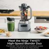 Ninja TWISTi HIGH-SPEED Blender DUO 3 Preset Auto-iQ Programs 34 oz Pitcher Capacity SS150 - Ninja