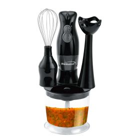 Brentwood Appliances HB-38BK 2-Speed Hand Blender And Food Processor With Balloon Whisk (Black) - Brentwood Appliances