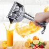 Manual Juice Squeezer Stainless Steel Hand Pressure Orange Juicer Pomegranate Lemon Squeezer Kitchen Accessories - 1 Piece