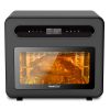 Chef Steam Air Fryer Toast Oven Combo , 26 QT Steam Convection Oven Countertop , 50 Cooking Presets, with 6 Slice Toast, 12" Pizza - Black