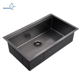 Factory Directly 30 inch or 32 inch  Multi-functional OEM Handmade SUS 304 Stainless Steel Undermount Kitchen Sink Workstation - ACS3321A1LB - R10