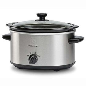 4qt Brushed Stainless Steel Slow Cooker - TM-401SC