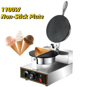 Cooking Appliance Commercial Electric Nonstick Cake Waffle Maker - Silver