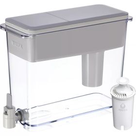 Extra Large 27-Cup UltraMax Filtered Water Dispenser with Filter - Gray - Gray