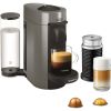 VertuoPlus Coffee and Espresso Maker Bundle with Aeroccino Milk Frothier by De'Longhi, Grey - Grey