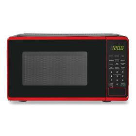 0.7 cu. ft. Countertop Microwave Oven, 700 Watts - red