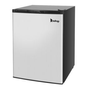 ZOKOP BD-60 AC115V/60Hz 60L/ 2.1 CU.FT Single Door Vertical Freezer Stainless Steel Panel Black RT - Black