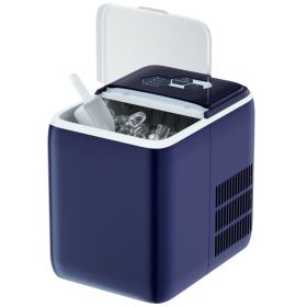 44 lbs Portable Countertop Ice Maker Machine with Scoop - navy