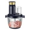 Bear Electric Meat Chopper QSJ-B03R2 Intelligent control automatic cleaning 2L - Black - Glass