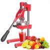 Citrus Pomegranate Juicer Labor-saving Manual Fruit Juicer Press Fruit Squeezer with Stable Non-slip Base, Red - KM3457