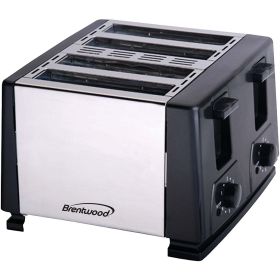 Brentwood Appliance TS-284 4 Slice Toaster - Black - Brentwood Industries