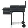 Classic Charcoal BBQ Offset Smoker - Black