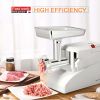 Home And Commercial Stainless Steel  Electric  Meat Grinder Sausage Stuffer Kit - Creamy-White C - Food Processor