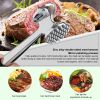 Multifunction Meat Hammer Meat Tenderizer Portable Steak Pork Tools Two Sides Loose Stainless Steel Hammer Kitchen Cooking Tools - B