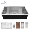 Factory Directly 30 inch or 32 inch  Multi-functional OEM Handmade SUS 304 Stainless Steel Undermount Kitchen Sink Workstation - AW3219A1L - R0