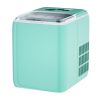 44 lbs Portable Countertop Ice Maker Machine with Scoop - green