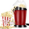 Portable Popcorn Maker Hot Air Popper Electric Popcorn Making Machine For Home PM-1800 - Red