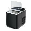 44 lbs Portable Countertop Ice Maker Machine with Scoop - black