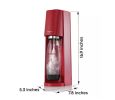 Red Soda Maker and Soda Maker Kit - red - plastic