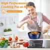 Induction Saucepan with Lid; 20cm/ 1.8L Milk Pan Non Stick Saucepan; Aluminum Ceramic Coating Cooking Pot - PFOA Free with Stainless Steel Handle; Sui