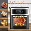 13.7 Quart(13L) Air Oven with Touch Screen and 8 Presets - black