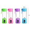 380ML USB Portable Blender Portable Fruit Electric Juicing Cup Kitchen Gadgets - blue