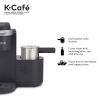 K-Cafe Single Serve K-Cup Coffee Maker, Latte Maker and Cappuccino Maker, Dark Charcoal - Black