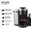 K-Cafe Single Serve K-Cup Coffee Maker, Latte Maker and Cappuccino Maker, Dark Charcoal - Black