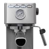 Espresso Machine, 15 Bar, Silver, Stainless Steel, Steam Wand - Silver