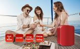 Mini Fridge, 4L/6 Can Portable Cooler & Warmer Freon-Free Small Refrigerator Provide Compact Storage for Skincare, Beverage, Food, Cosmetics, Red - as