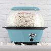 6QT. Blue Stirring Popcorn Machine With Serving Bowl - Blue