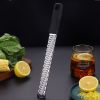 1pc Stainless Steel Lemon Zester & Cheese Grater; Fruit Scraper Planer; Kitchen Gadget - 11.81in*1.25in