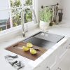 Factory Directly 30 inch or 32 inch  Multi-functional OEM Handmade SUS 304 Stainless Steel Undermount Kitchen Sink Workstation - HK3018A1L - R0