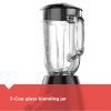 BLACK+DECKER Countertop Blender with 5-Cup Glass Jar Black BL2010BG - BLACK+DECKER