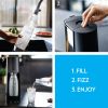 SodaStream Terra Sparkling Water Maker Bundle (Black), with CO2, DWS Bottles, and Bubly Drops Flavors - Bundle