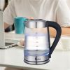 1500W 2.5L Electric Kettle with Blue Glass - As Pictures