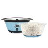 6QT. Blue Stirring Popcorn Machine With Serving Bowl - Blue